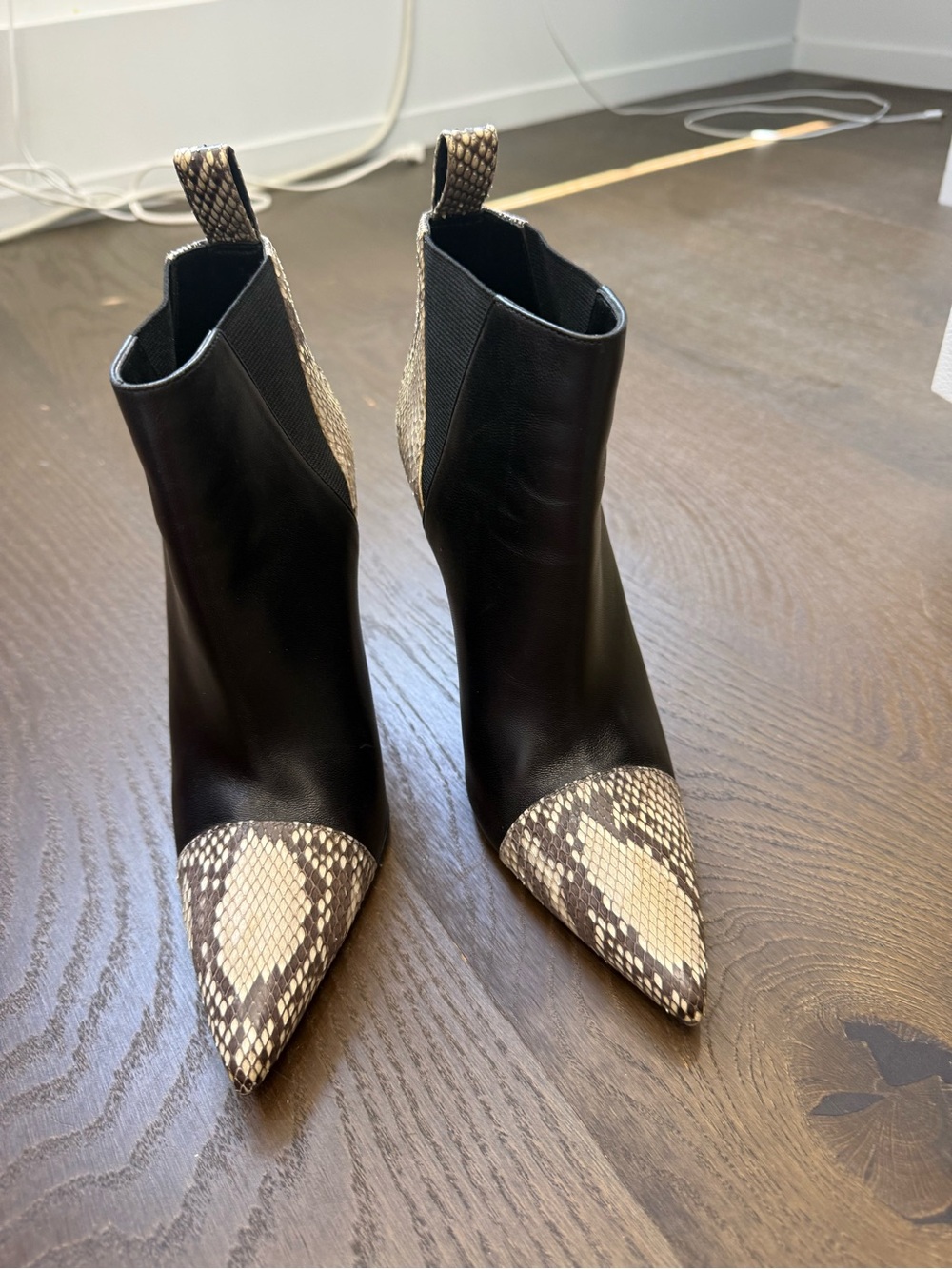 Gucci animal print and leather booties. Worn 5 times.